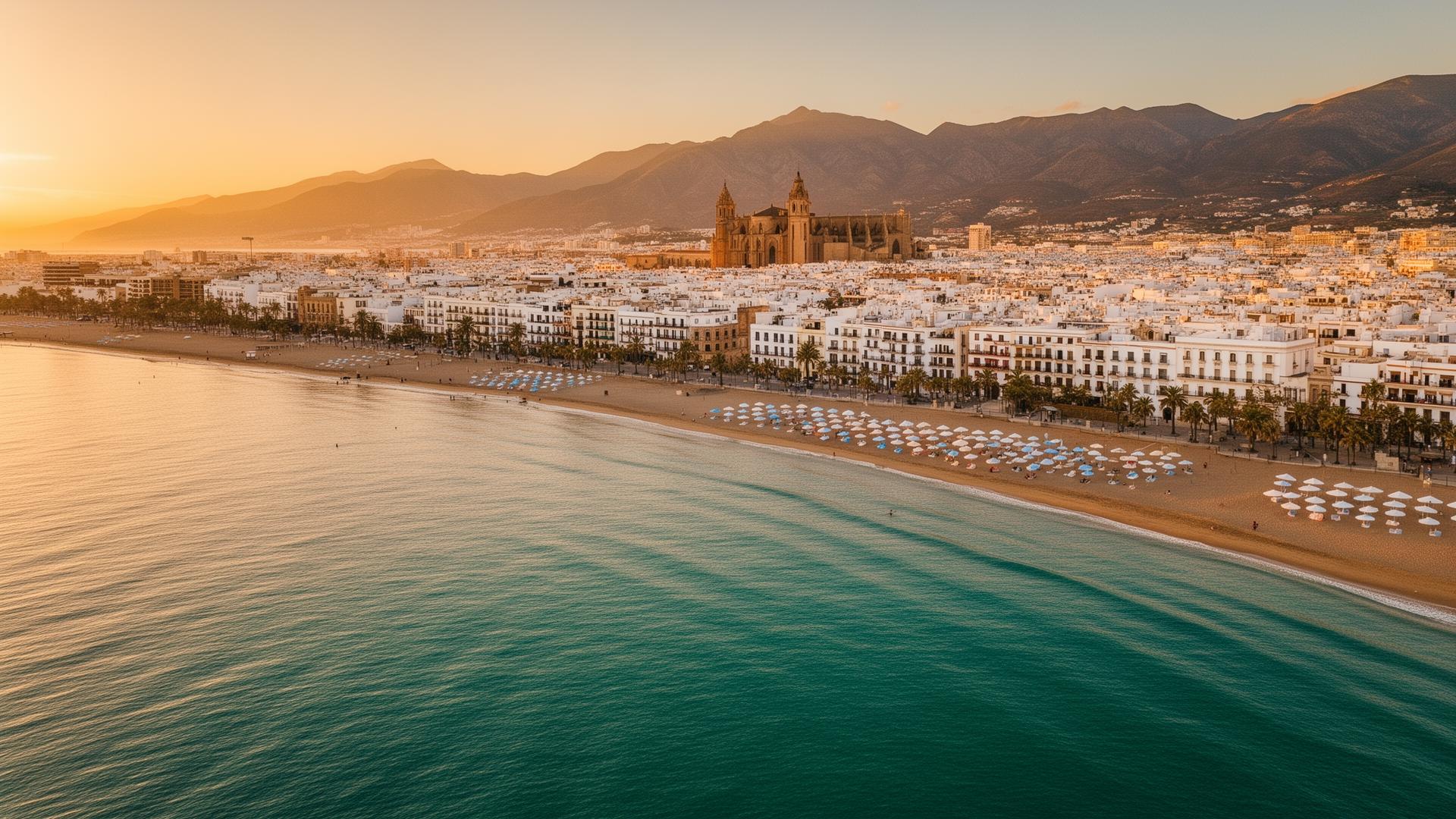 Vista aérea de la Costa del Sol